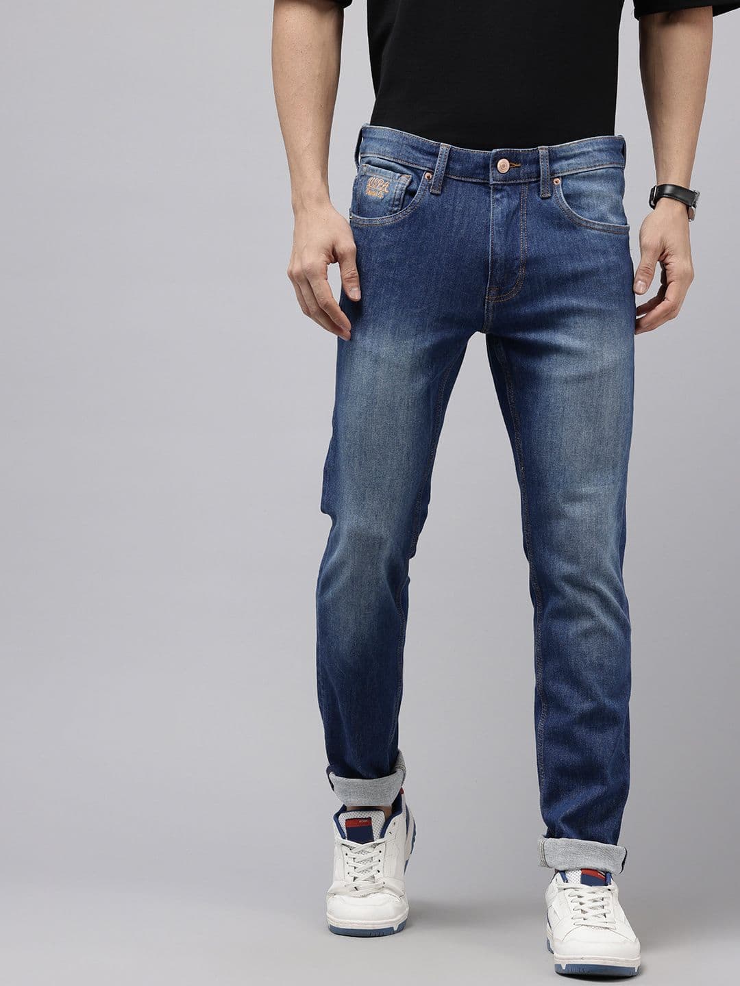 U.S. Polo Assn. Denim Co. Men Regallo Skinny Fit Heavy Fade Stretchable Jeans - view 1