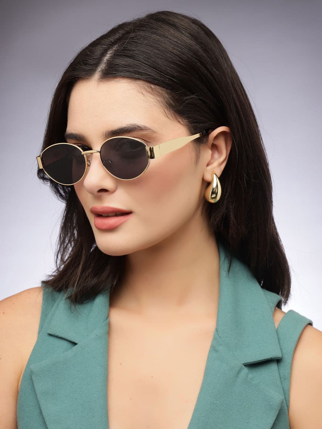 HASHTAG EYEWEAR Women Oval Sunglasses with UV Protected Lens D_VS 2301 - view 1