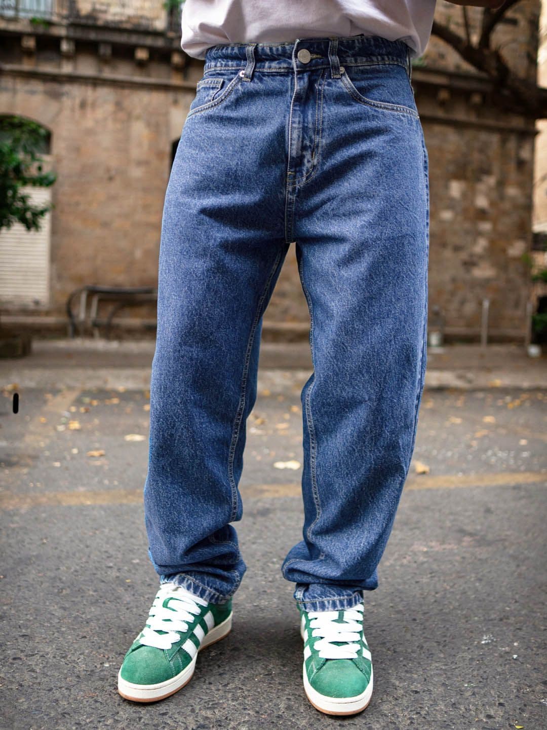 Powerlook Men Blue Baggy Fit Denim Jeans - view 1