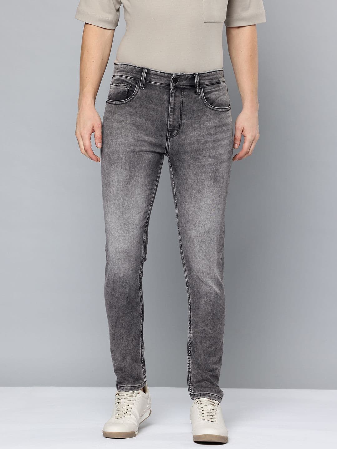 Flying Machine Men Slim Tapered Fit Mid-Rise Heavy Fade Acid Wash Stretchable Jeans - view 1