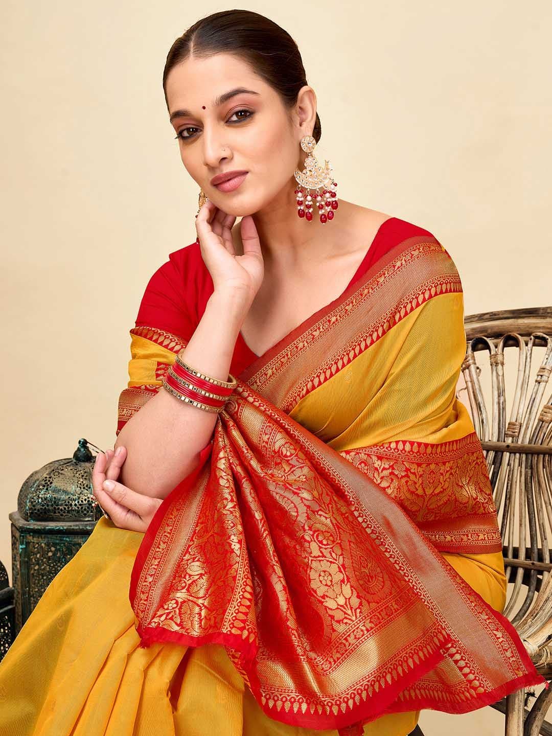 Mitera Woven Design Zari Art Silk Banarasi Saree - view 1