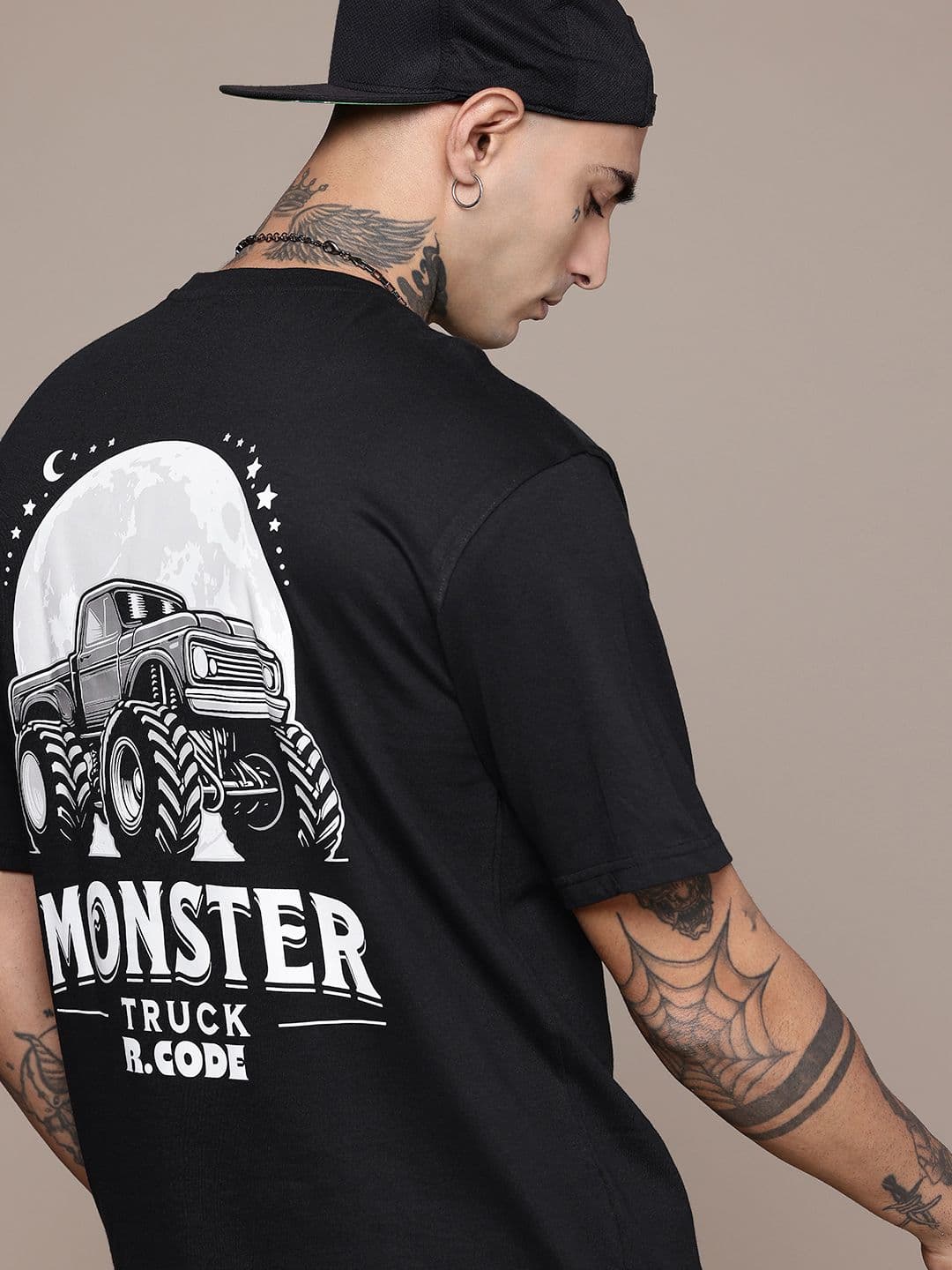 R.Code by The Roadster Life Co. Graphic Printed Relaxed Fit T-shirt - view 1