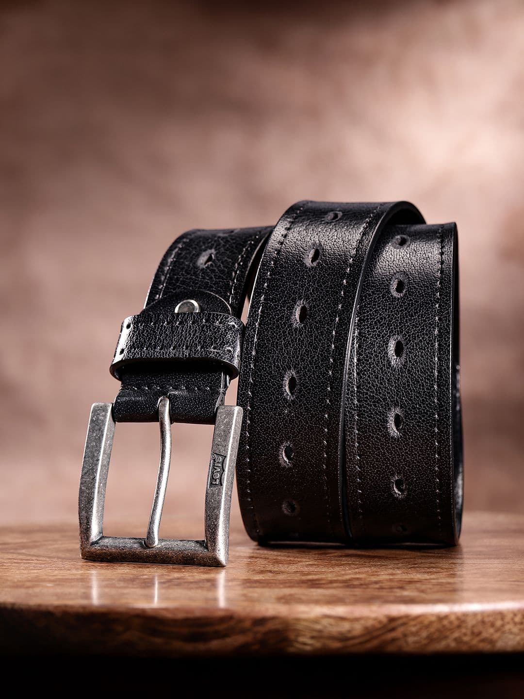 Levis Men's Black Solid Belt - view 1