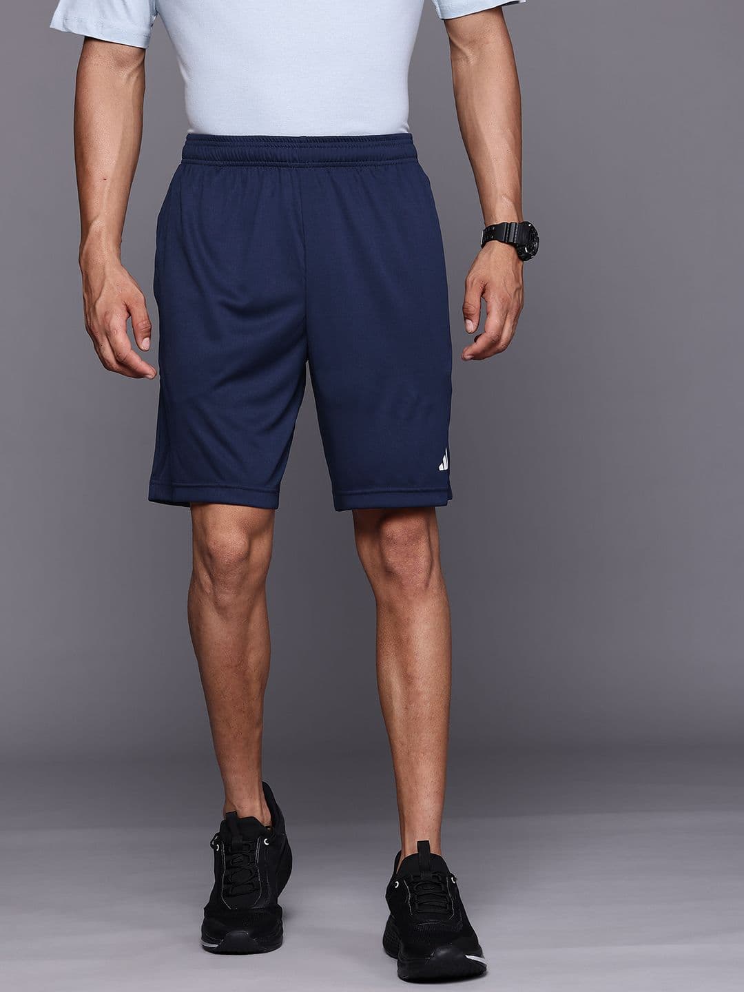 ADIDAS Men Brand Logo Detail Water Absorbent Aeroready Sports Shorts - view 1