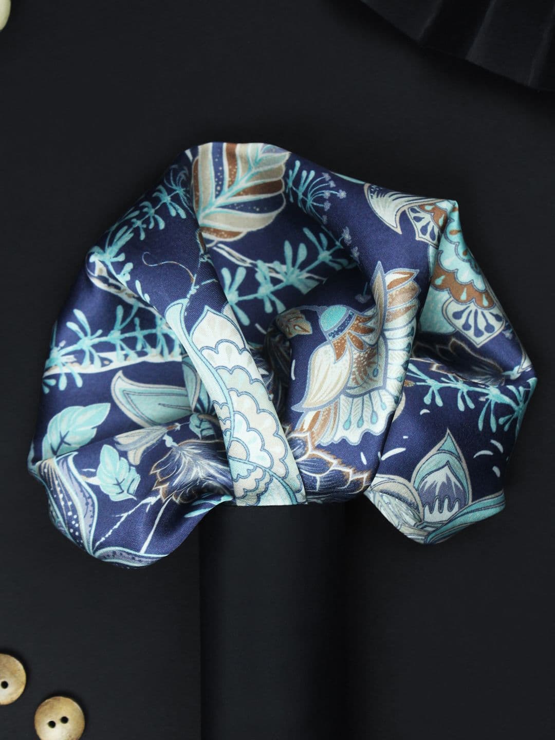 House of Pataudi Floral Elegance Printed Pocket Squares - view 1
