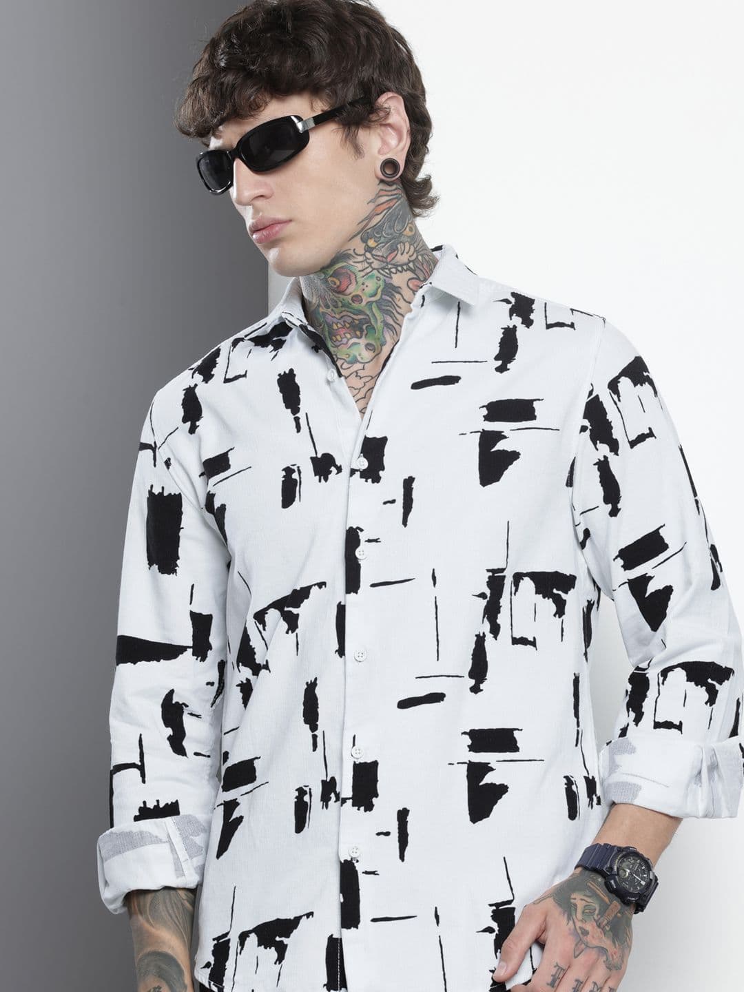 The Indian Garage Co Pure Cotton Opaque Printed Casual Shirt - view 1