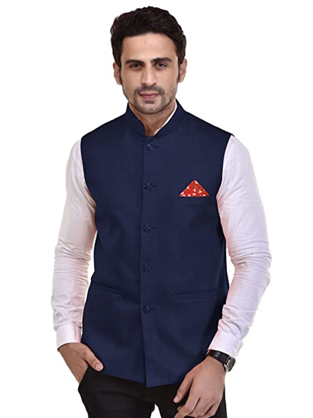Seetoo Woven Design Nehru Jackets - view 1