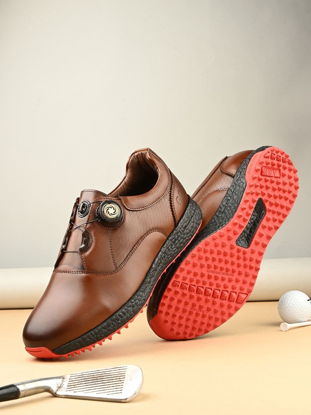 PRO ASE Men Leather Golf Shoes - view 1