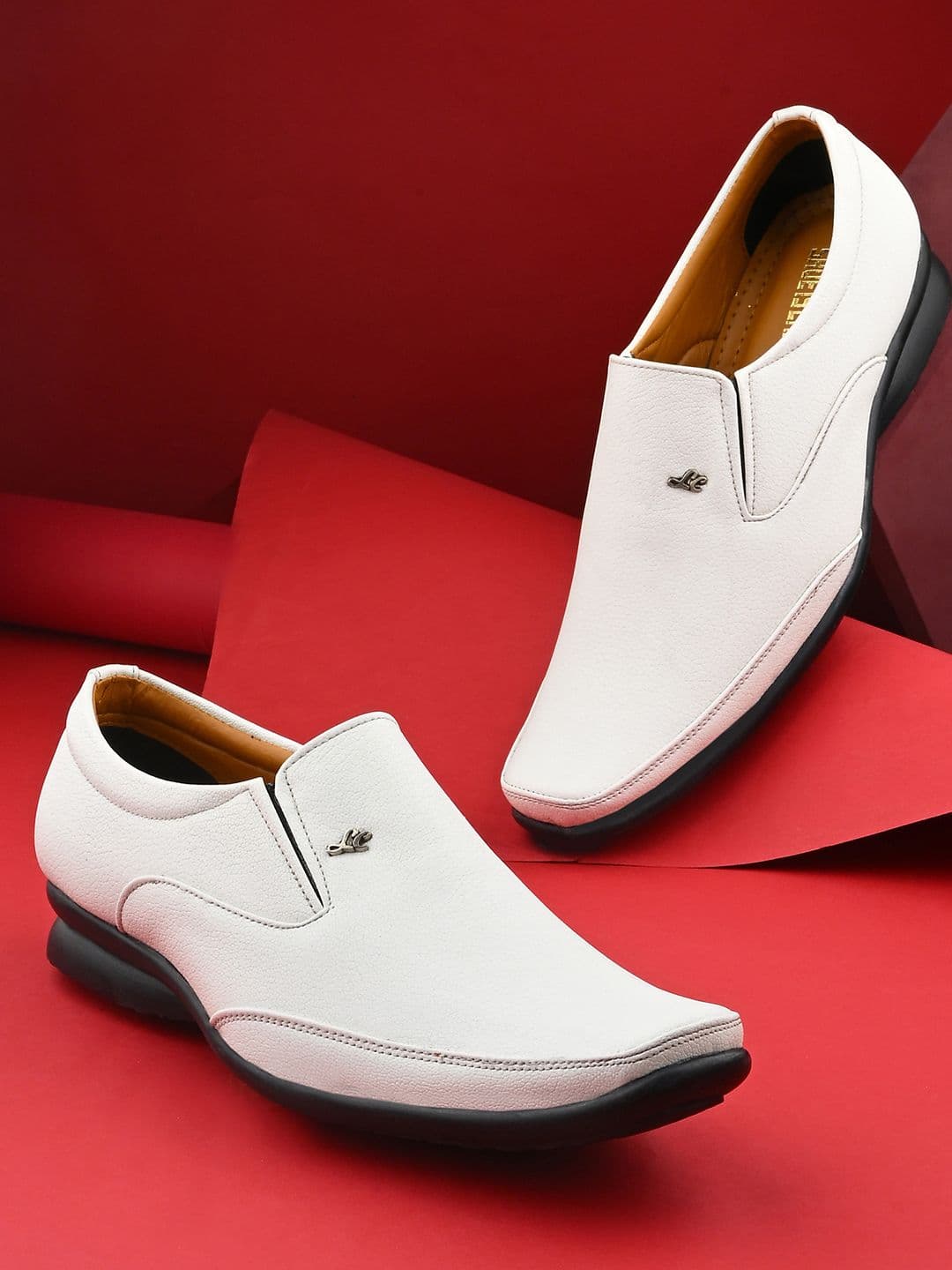 Shoe Island Men Leatherette CLS1018 White Low Ankle Length PU Shoes - view 1