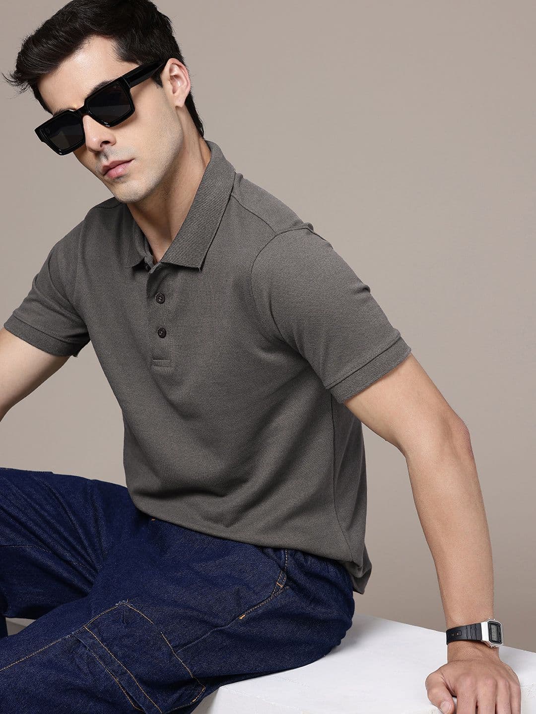 Moda Rapido Regular Fit Polo Collar T-shirt - view 1