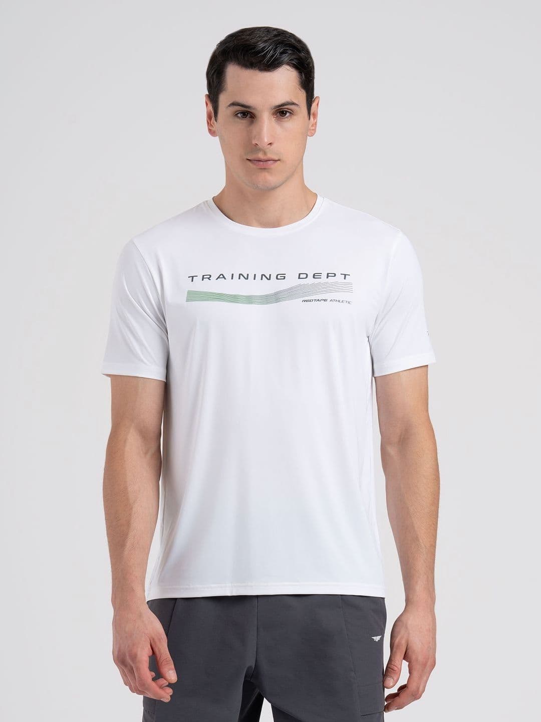 Red Tape Men Stretchable Activewear Round Neck Graphic T-Shirt - view 1