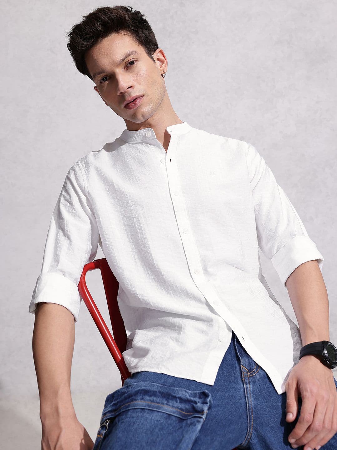 WROGN Striped Textured Casual Shirt - view 1