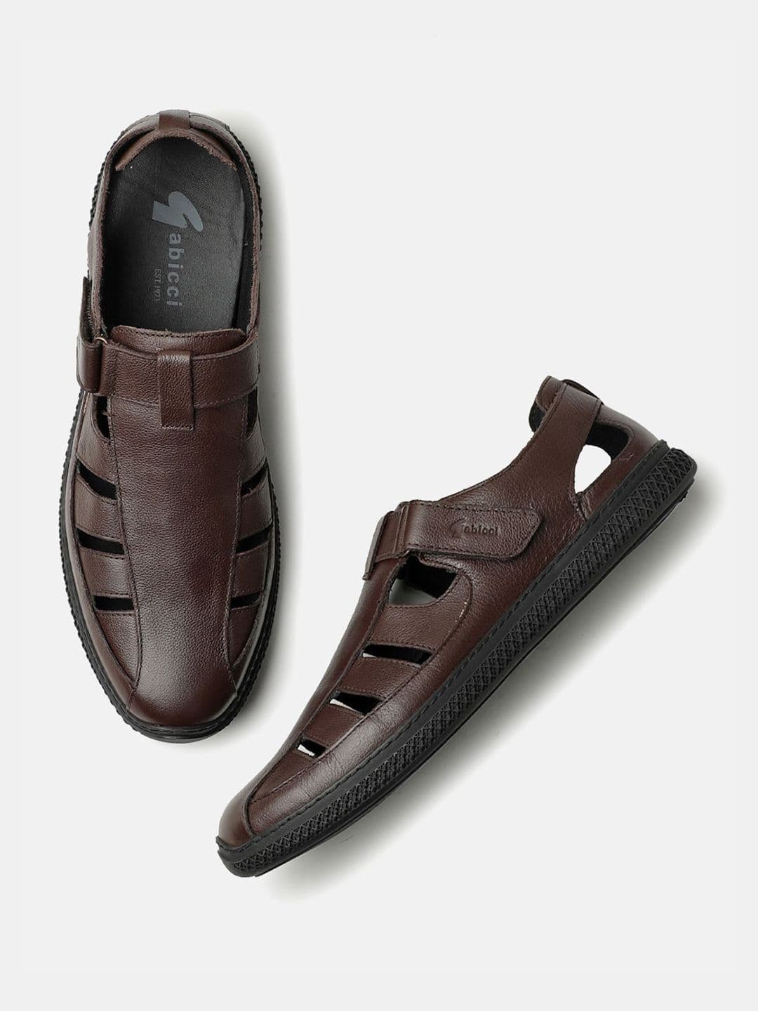 GABICCI Men Sea Man Royal Oak Leather Fisherman Sandals - view 1
