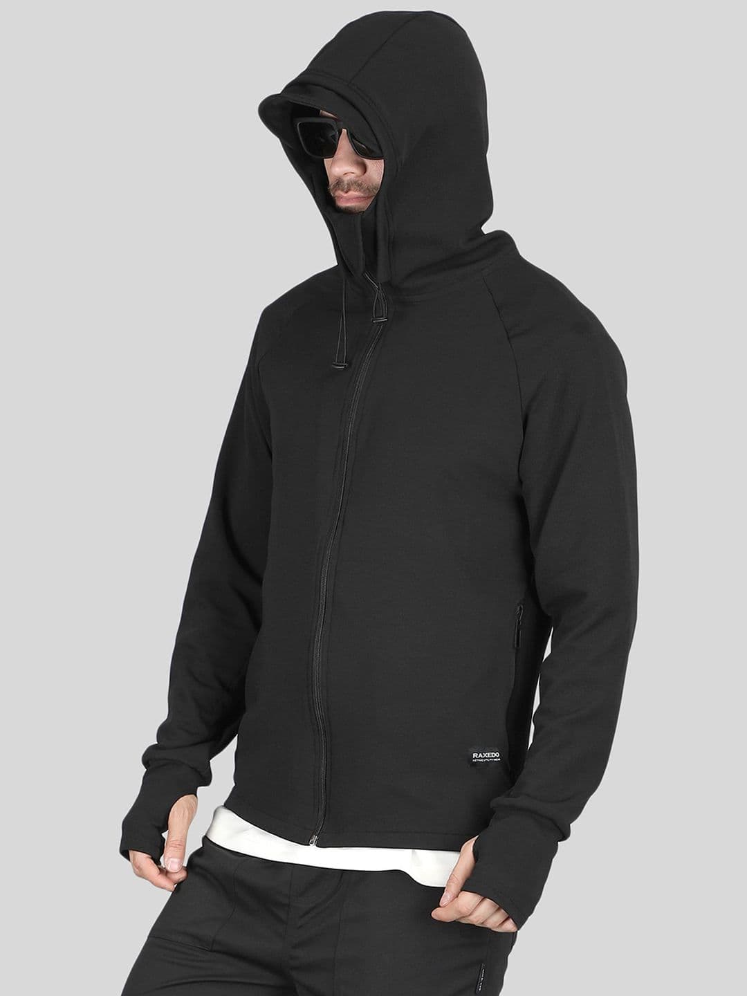 Raxedo Men Sun Protection Hooded Summer Biker Jacket - view 1