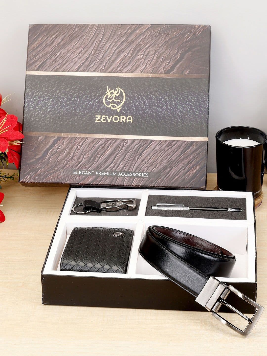 ZEVORA Men Accessory Gift Set of