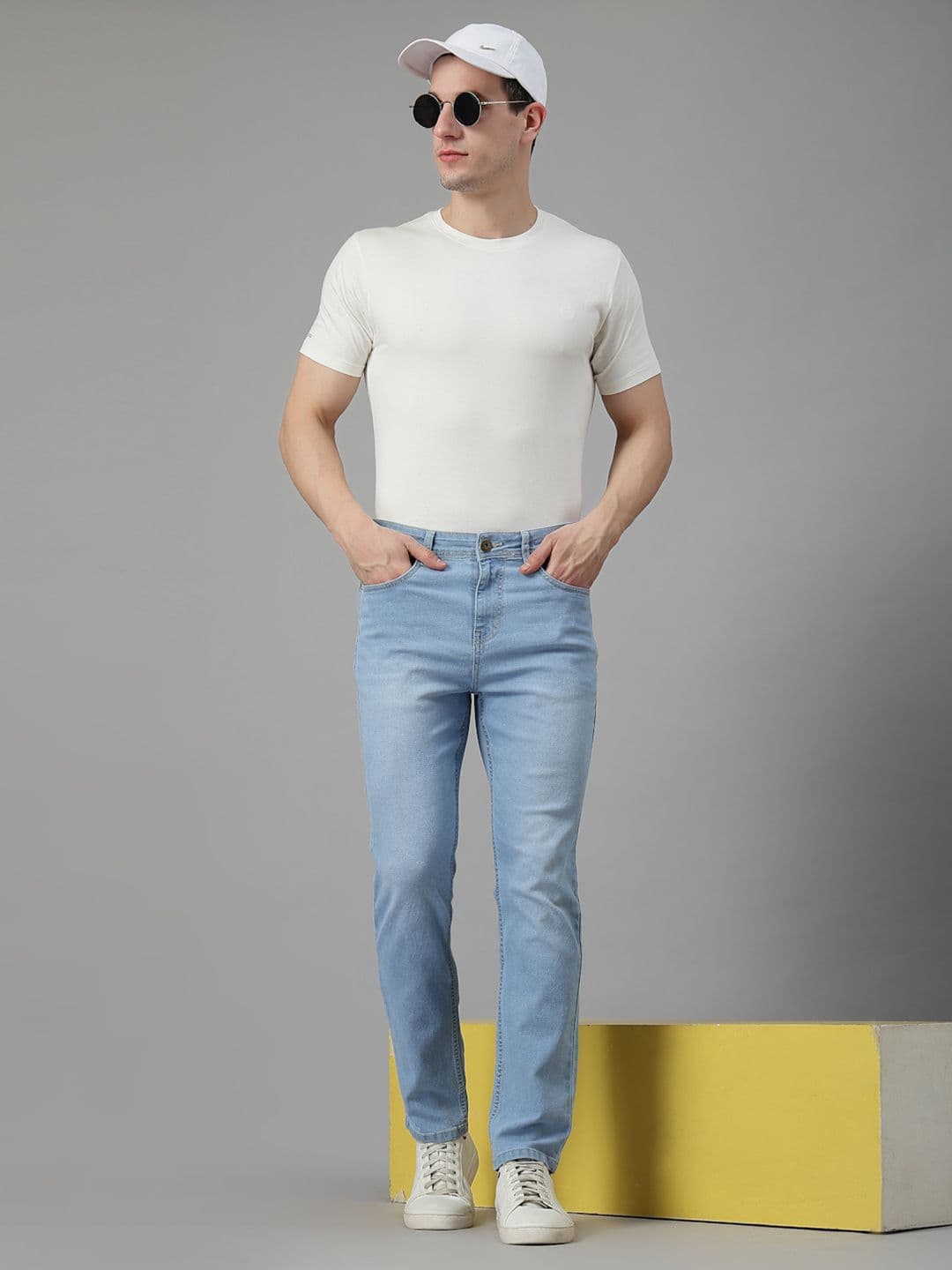 Style Quotient Men Heavy Fade Stretchable Denim Jeans - view 1
