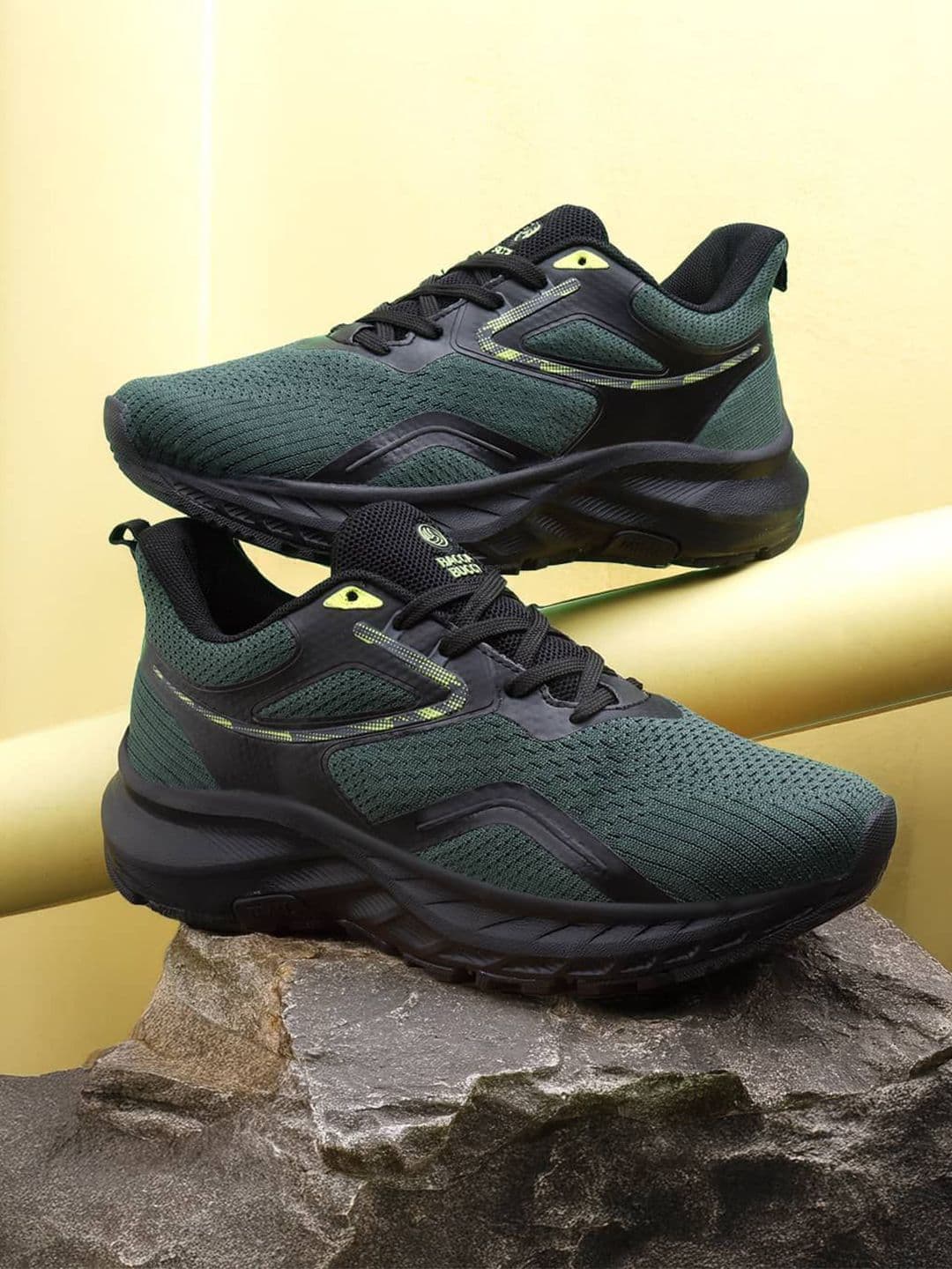bacca bucci Stratos Athleisure Green Mesh Running Shoes - view 1