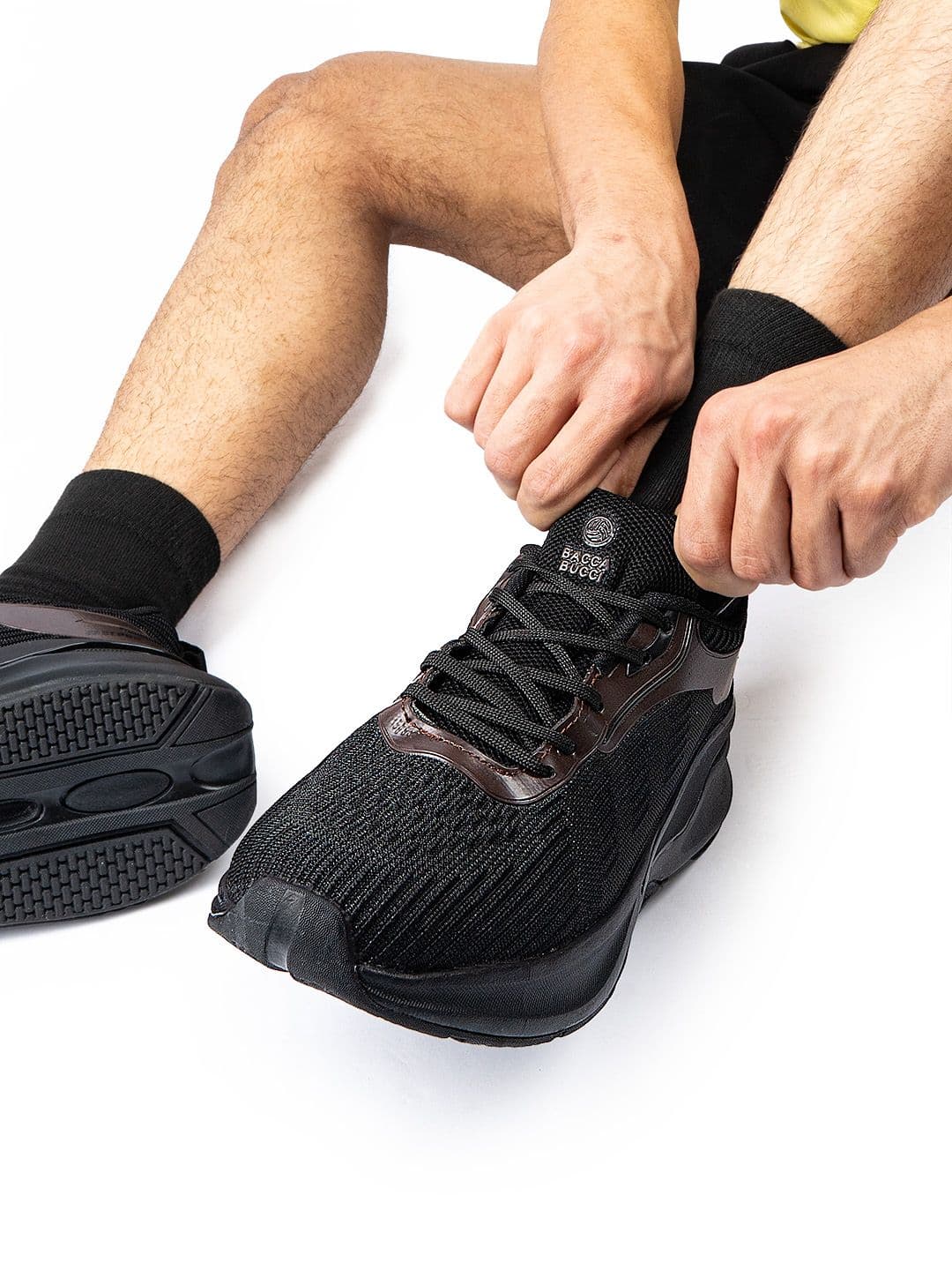 bacca bucci Flexion The Black Mesh Running Shoes - view 1