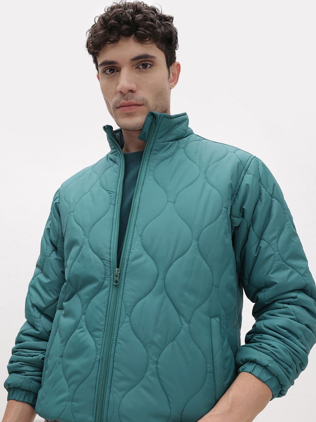The Roadster Life Co. Mock Collar Quilted Jacket - view 1