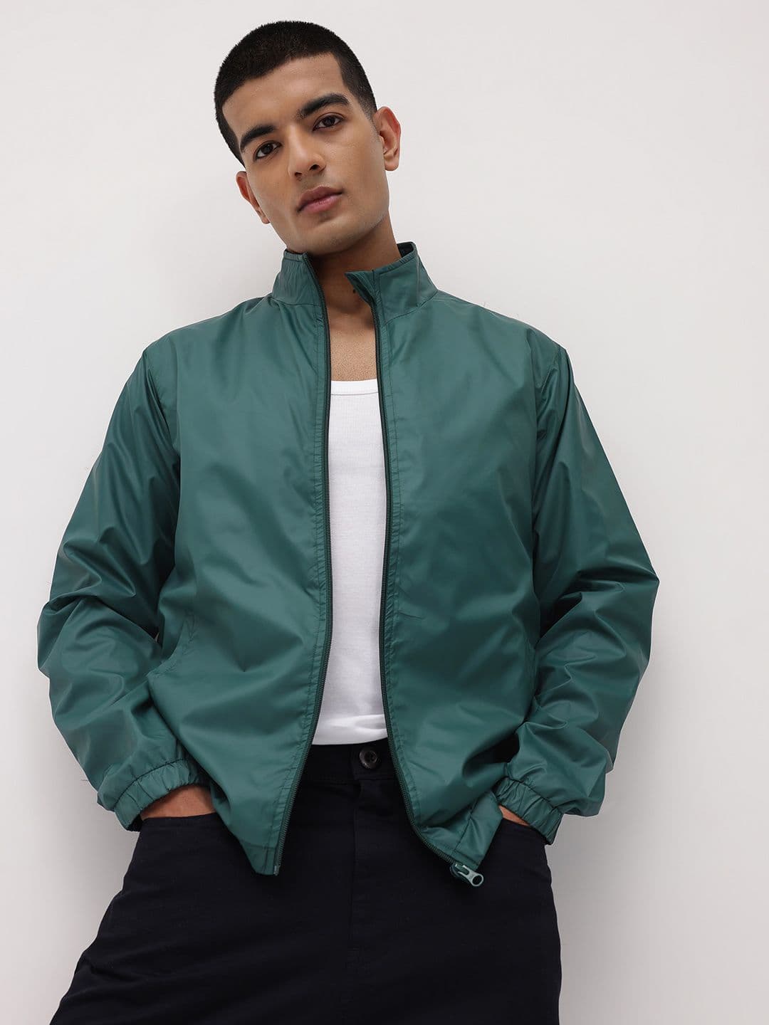 The Roadster Life Co. Mock Collar Bomber Jacket - view 1
