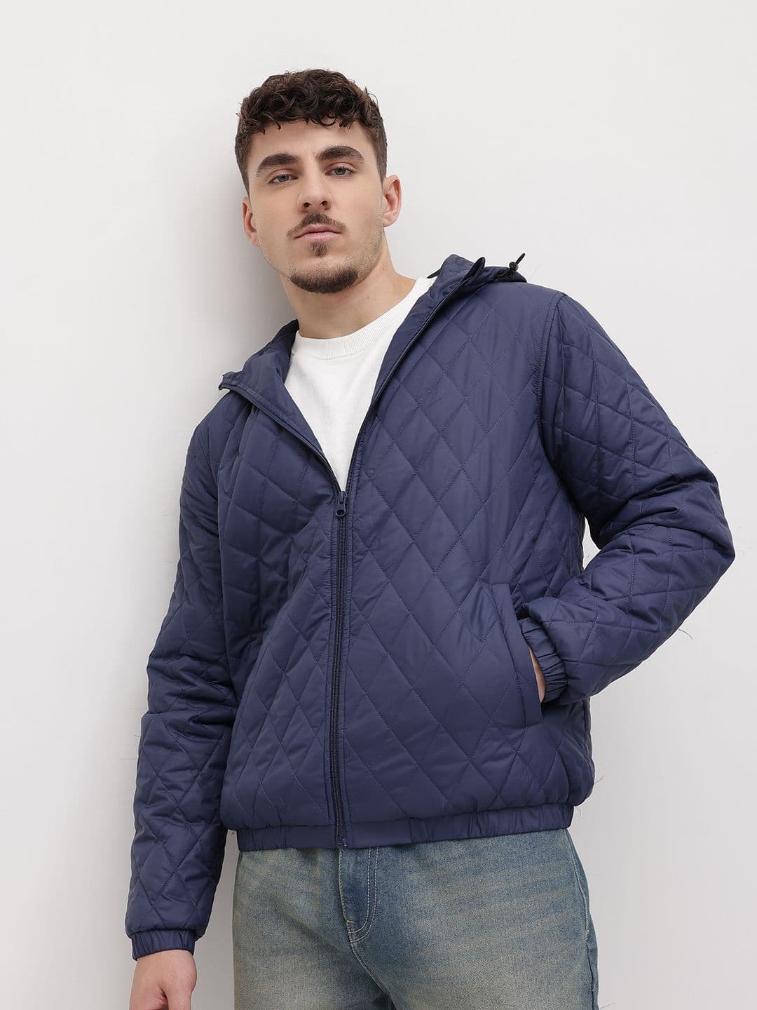 The Roadster Life Co. Solid Quilted Hooded Jacket - view 1