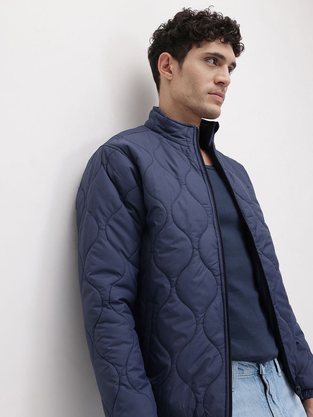 The Roadster Life Co. Mock Collar Quilted Jacket - view 1