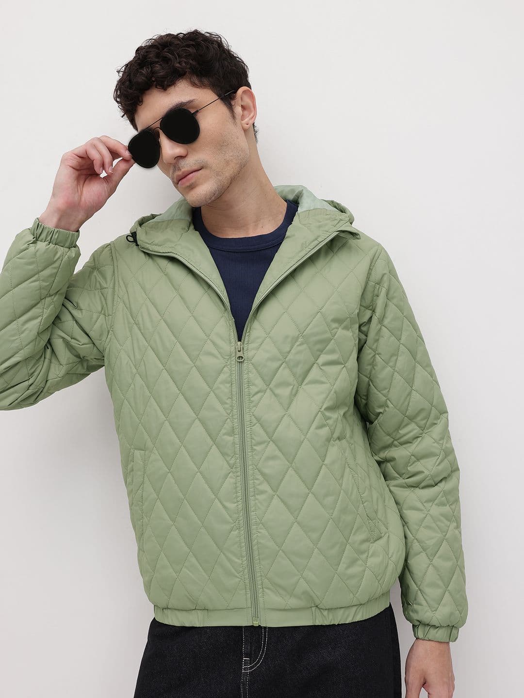 The Roadster Life Co. Solid Quilted Hooded Jacket - view 1