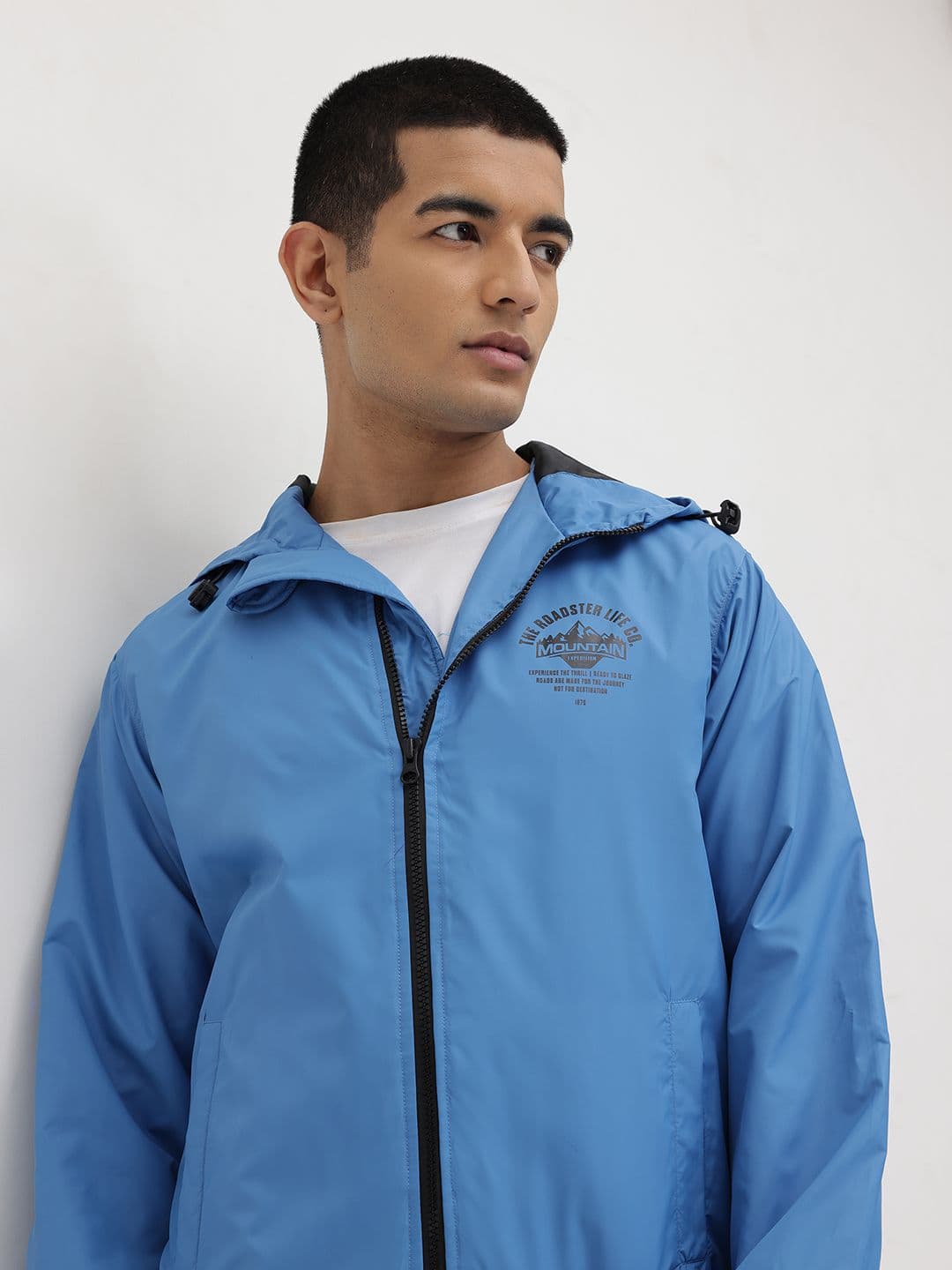 Roadster The Roaster Life Co. Brand Logo Detail Hooded Bomber Jacket - view 1