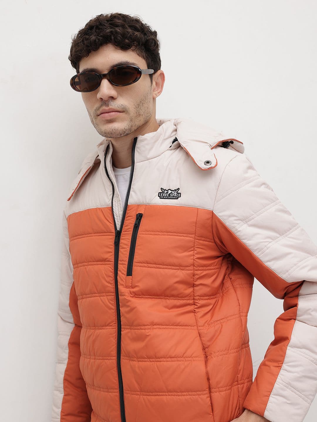 The Roadster Life Co. Colourblocked Hooded Padded Jacket - view 1