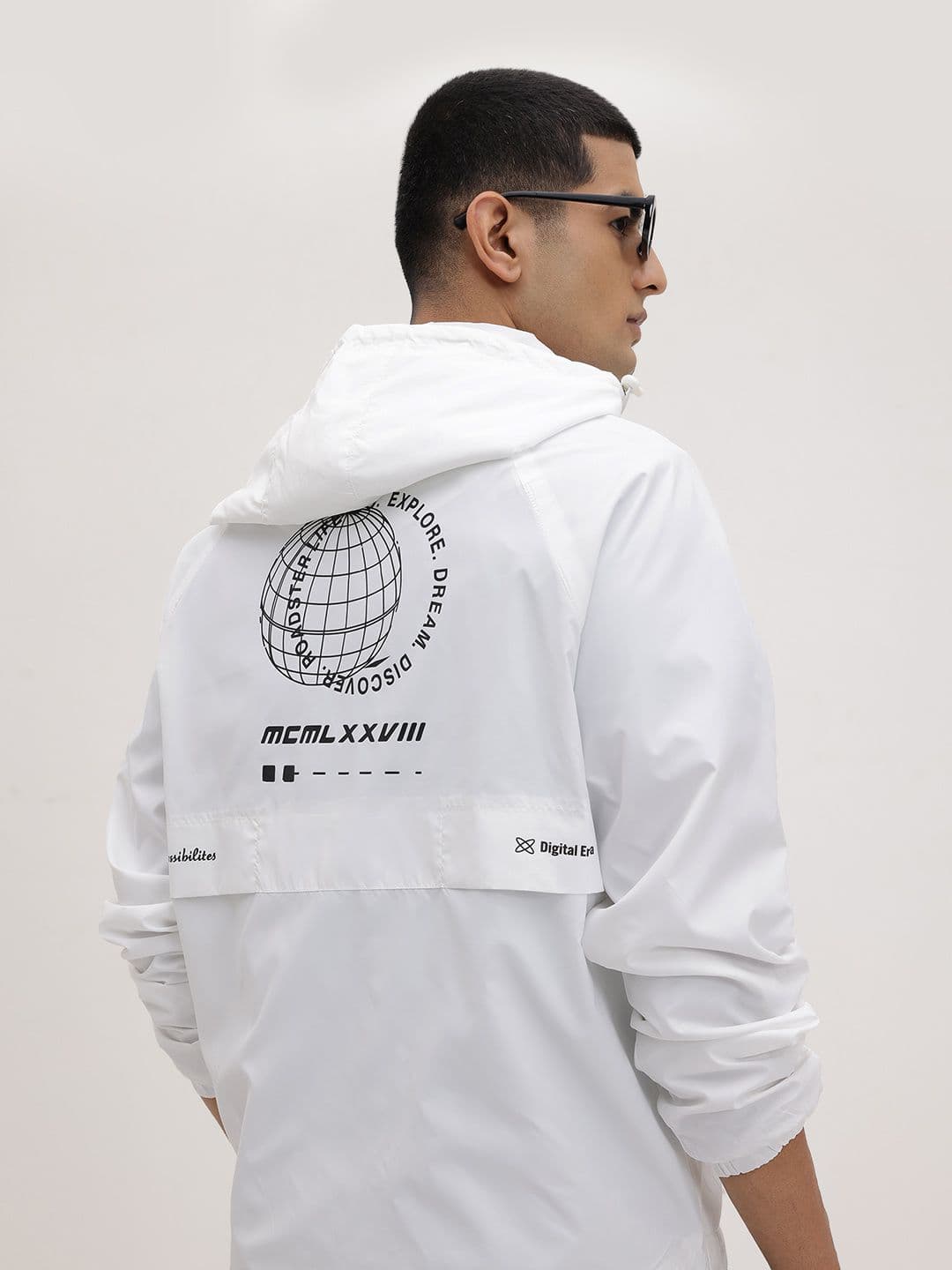 The Roadster Life Co. Typography Hooded Bomber Jacket - view 1