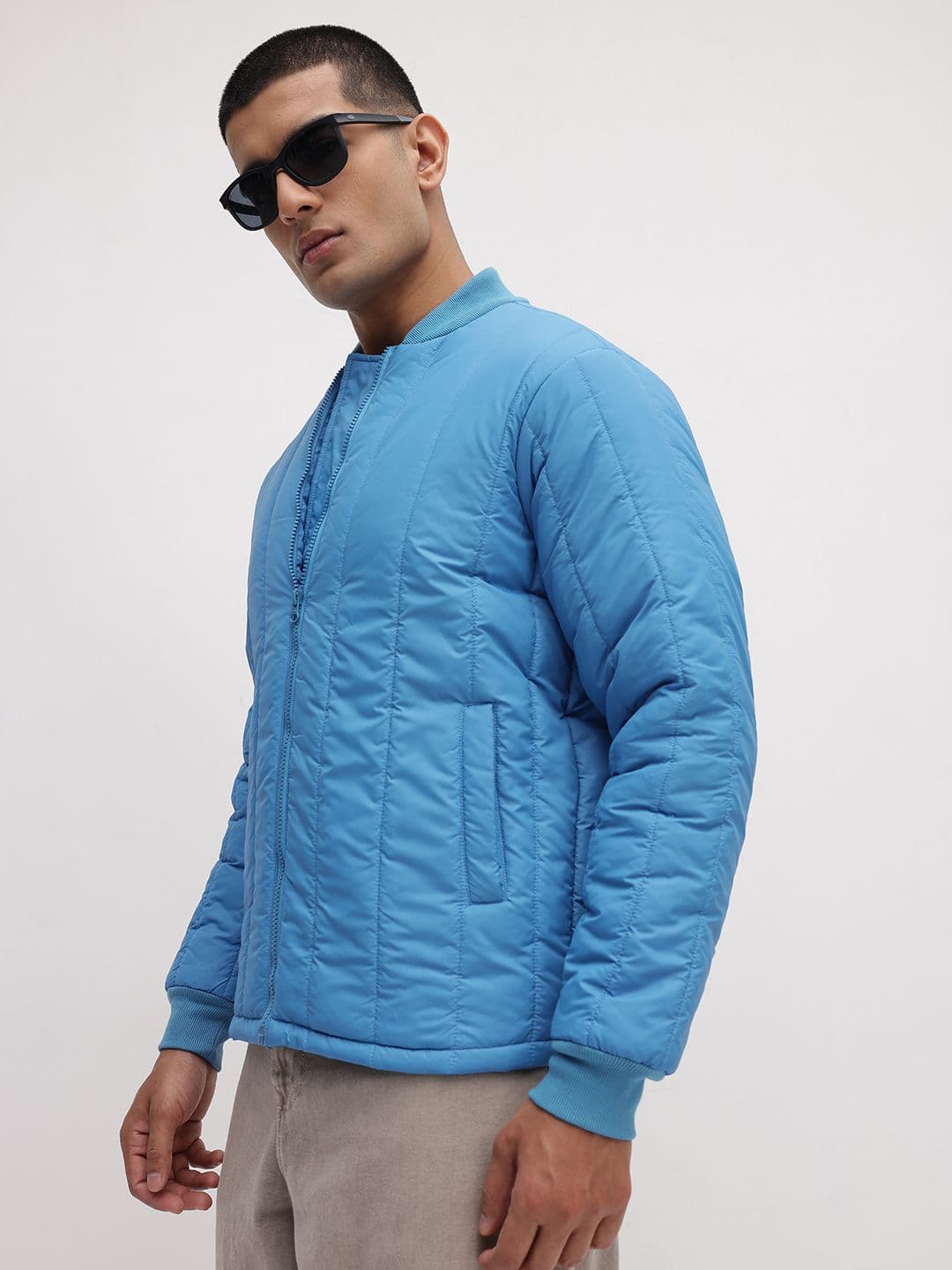 The Roadster Life Co. Stand Collar Padded Jacket