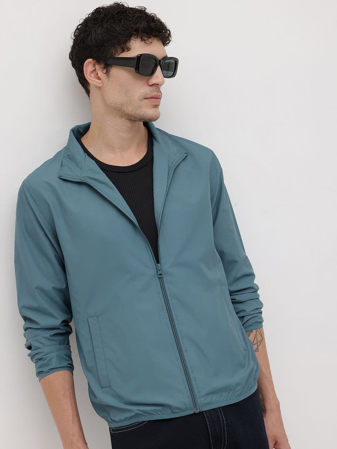 The Roadster Life Co. Mock Collar Bomber Jacket - view 1