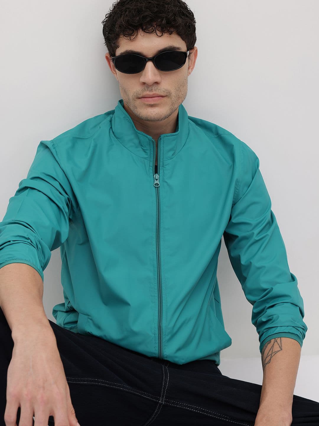 The Roadster Life Co. Mock Collar Bomber Jacket - view 1