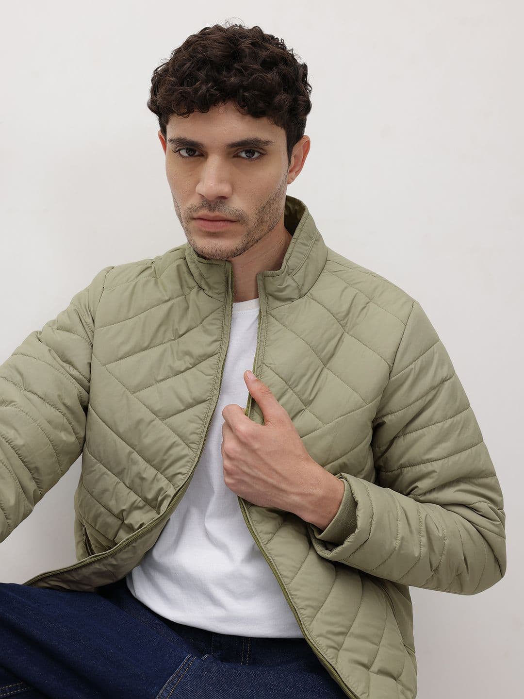The Roadster Life Co. Mock Collar Padded Jacket - view 1
