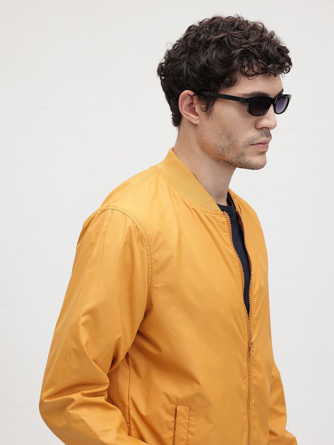 The Roadster Life Co. Stand Collar Bomber Jacket - view 1