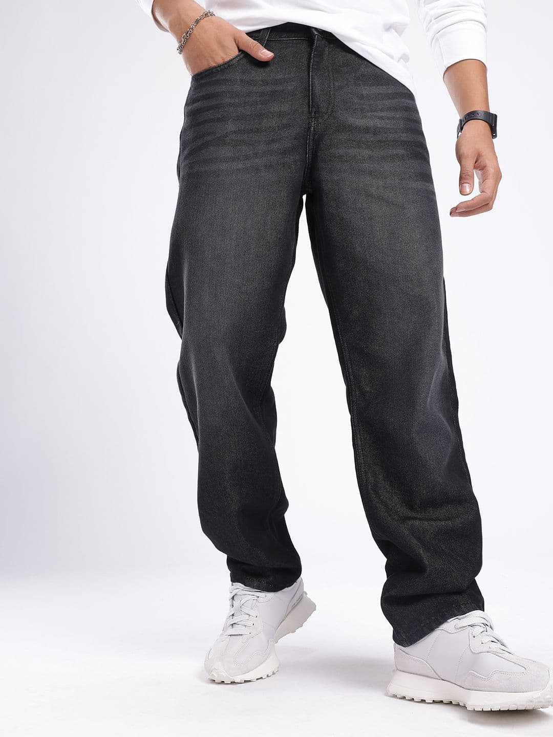 glitchez Men Straight Fit Light Fade Jeans - view 1