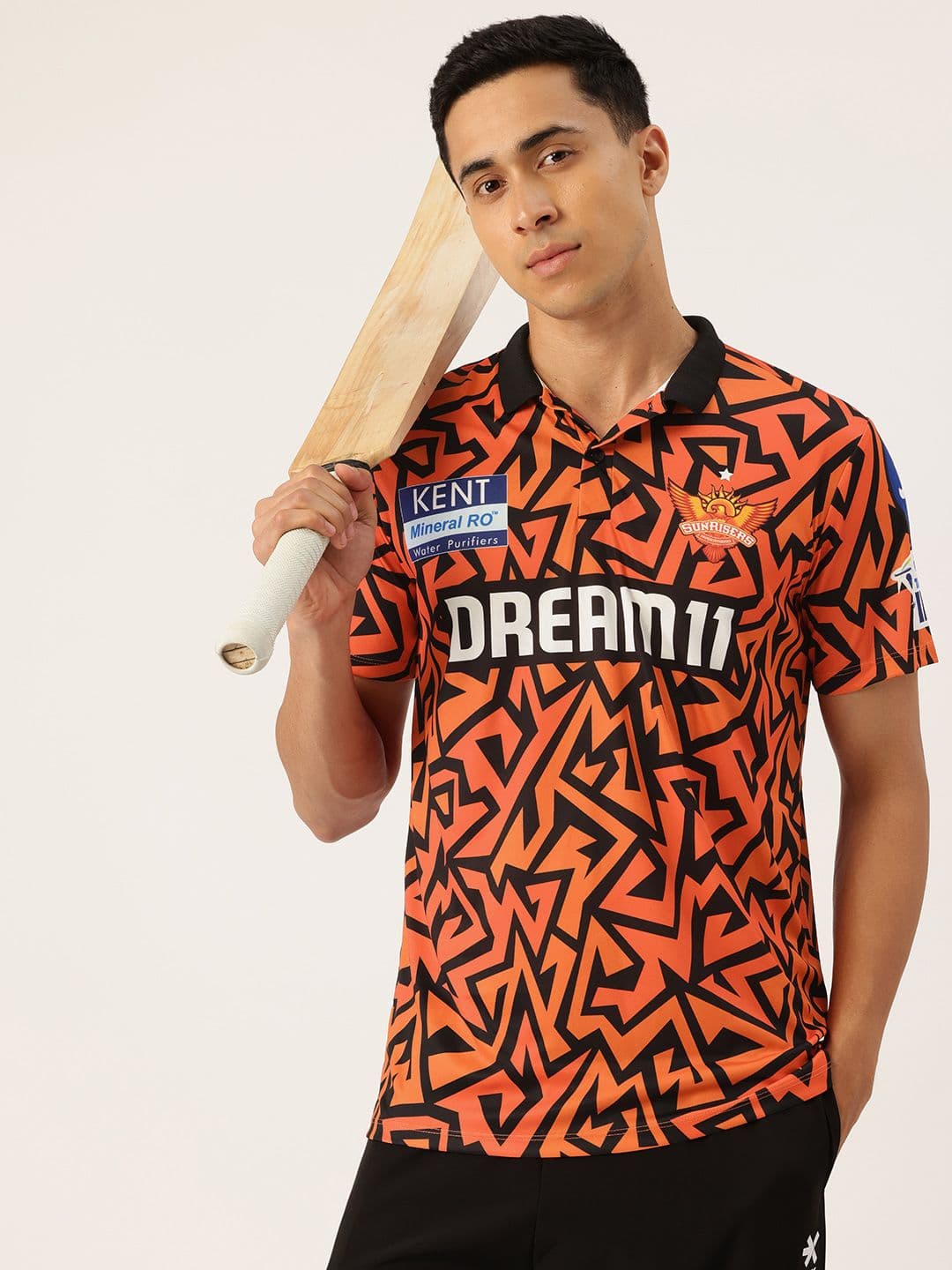playR Unisex Printed Polo Collar Sunrisers Hyderabad Jersey Cricket IPL Jersey - view 1