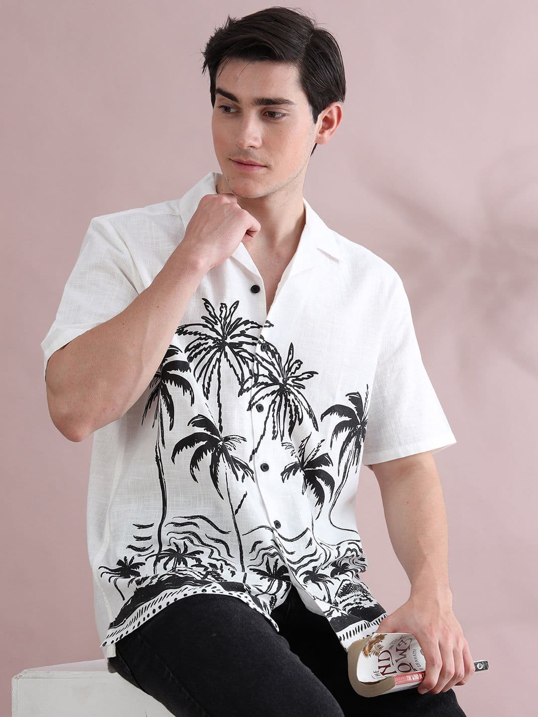 StitchX Men Half Sleeve Printed Beach Shirt - view 1