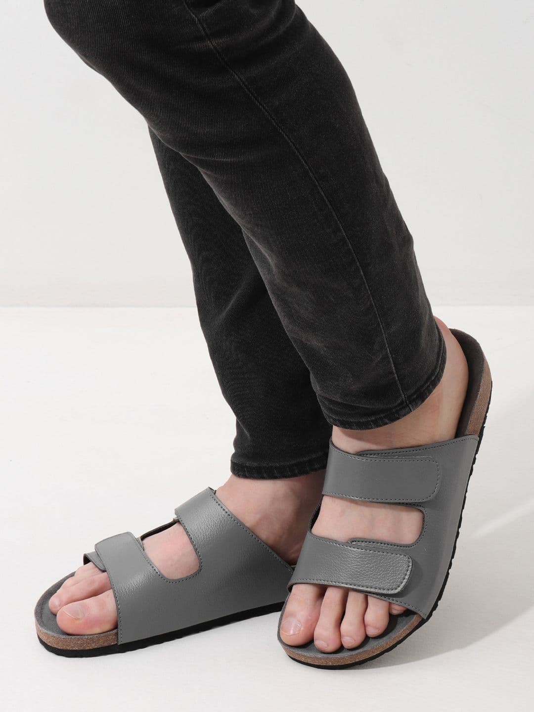NoStrain Men Parallel Cork Sandals - view 1