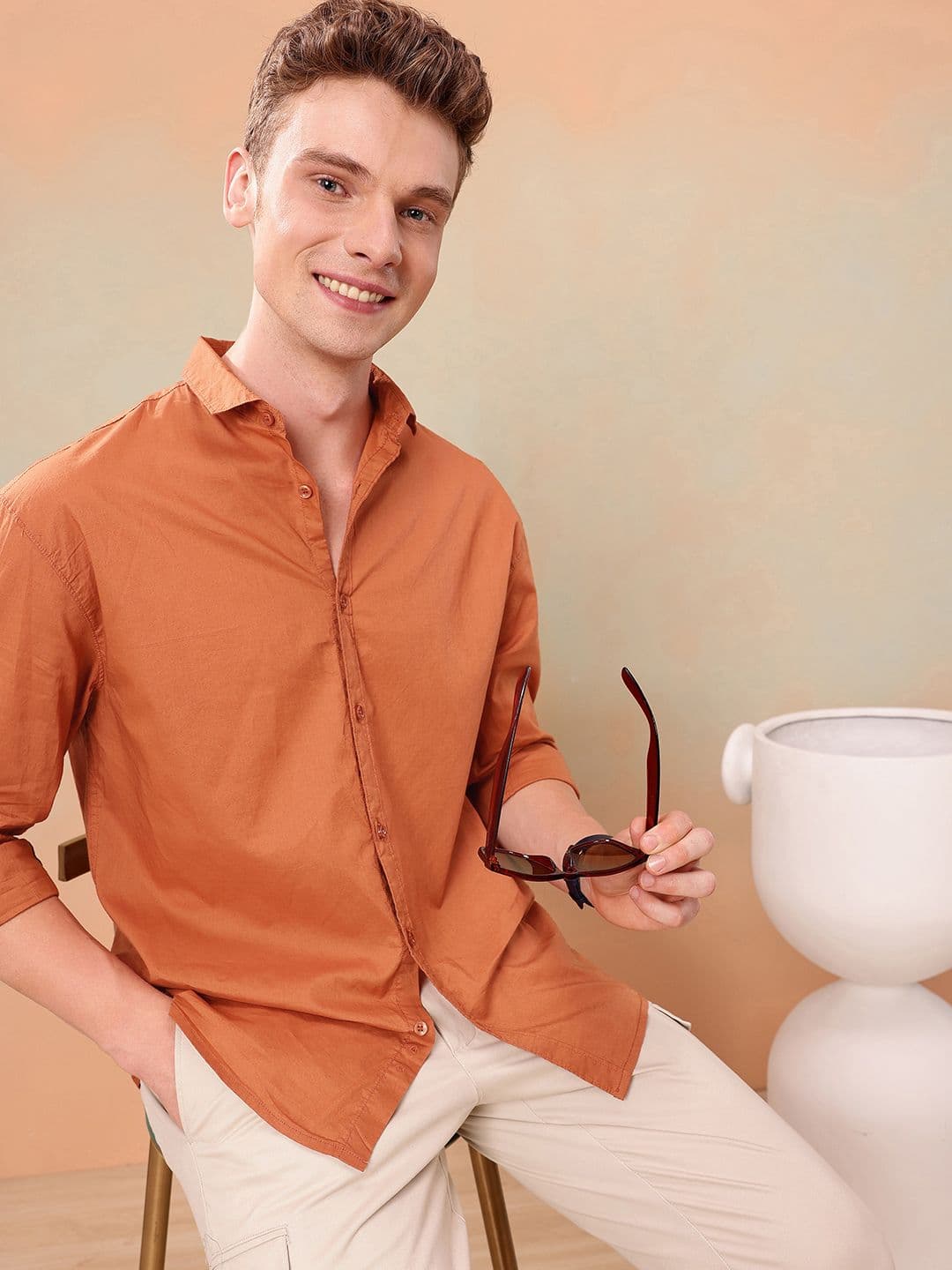 Mast & Harbour Relaxed Fit Pure Cotton Casual Shirt - view 1