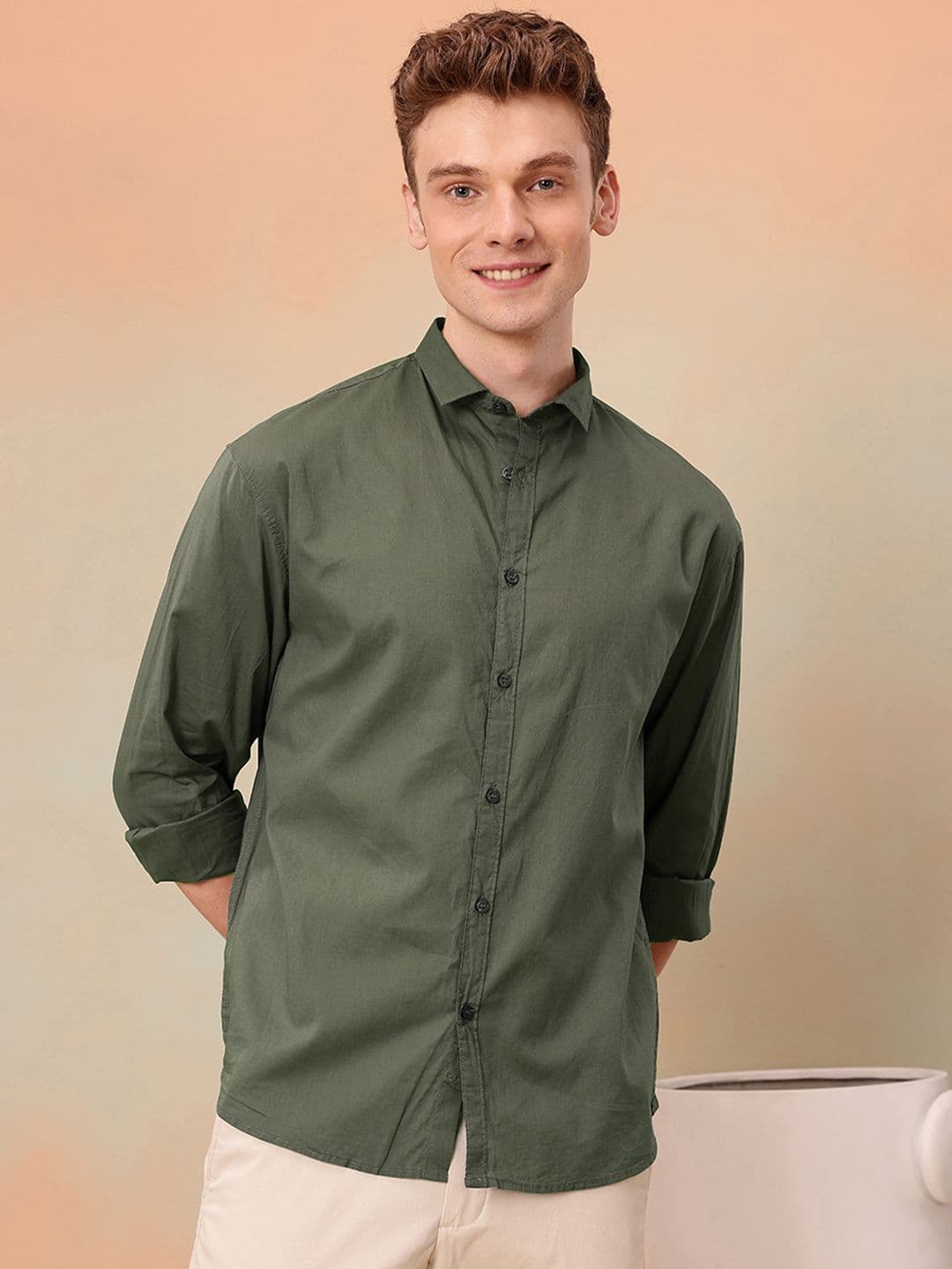 Mast & Harbour Relaxed Fit Pure Cotton Casual Shirt - view 1