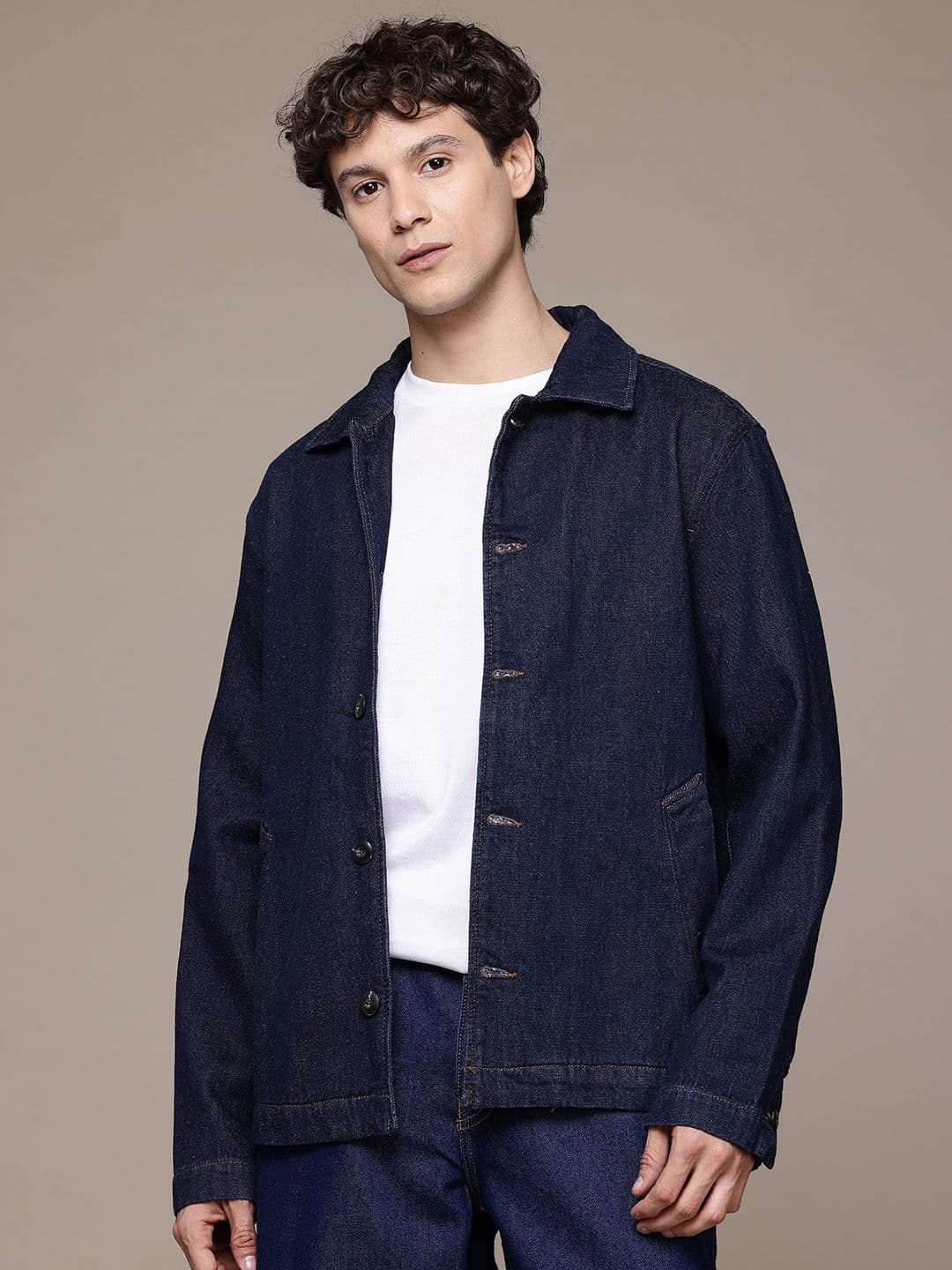 MANGO MAN Regular Fit Denim Jacket - view 1