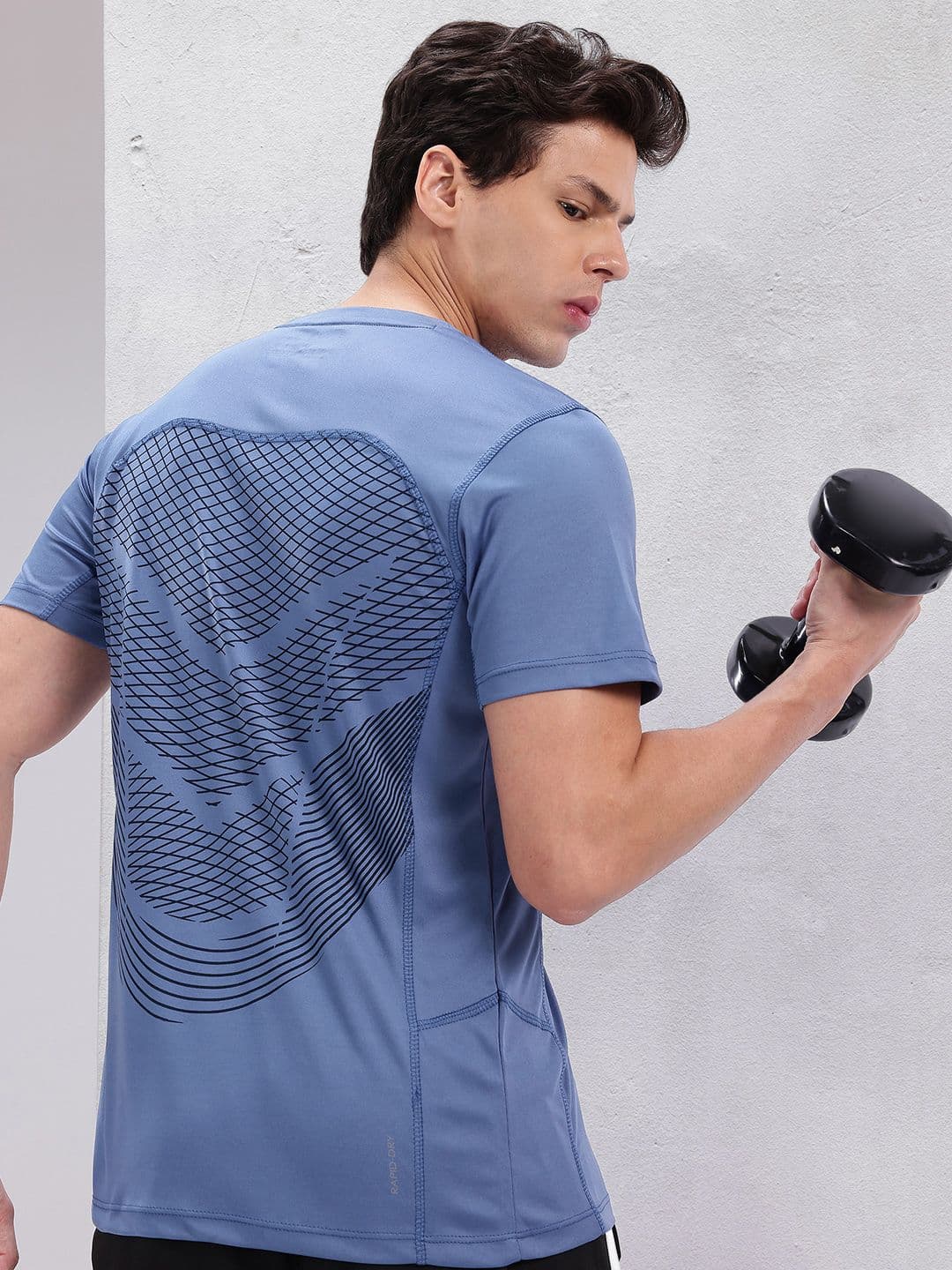 HRX by Hrithik Roshan Printed Rapid-Dry Training T-shirt - view 1