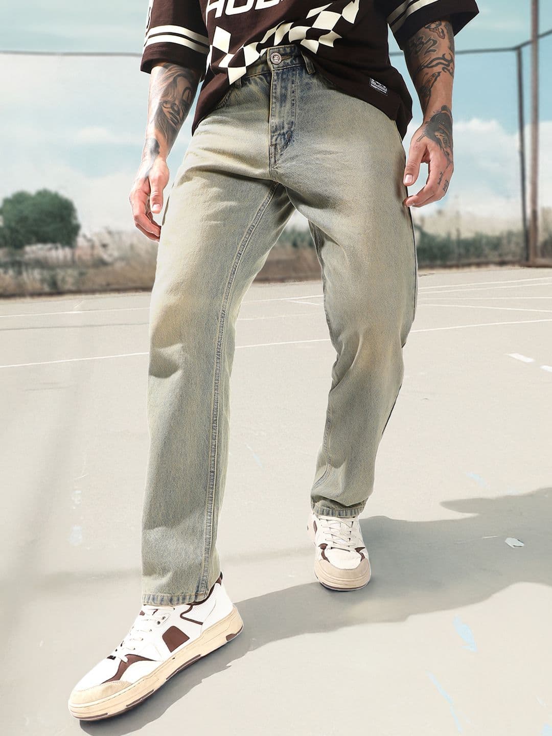 Hubberholme Men Comfort Relaxed Fit Heavy Fade Jeans - view 1
