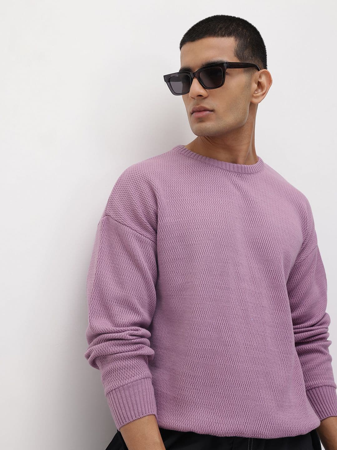 The Roadster Life Co. Men Drop-Shoulder Ribbed Pullover - view 1