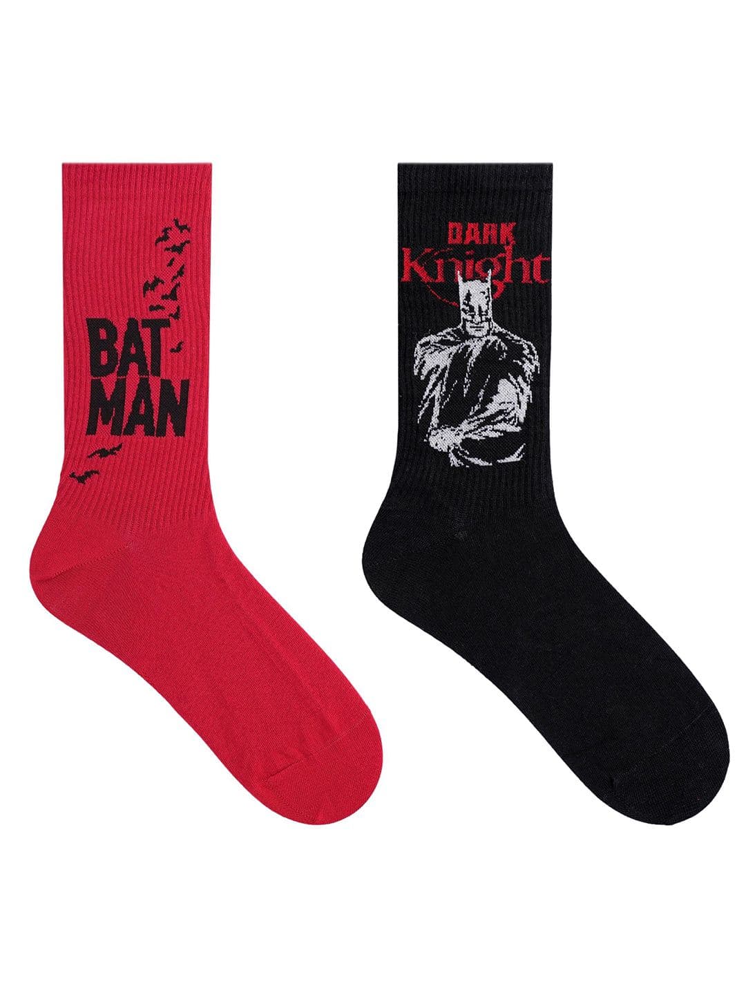SocksXpress Men Pack of 2 Justice League Batman Dark Knight Crew Socks - view 1