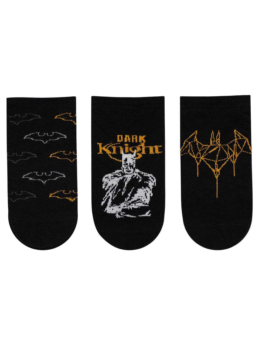SocksXpress Men Pack of 3 Justice League Batman Dark Knight Ankle Socks - view 1