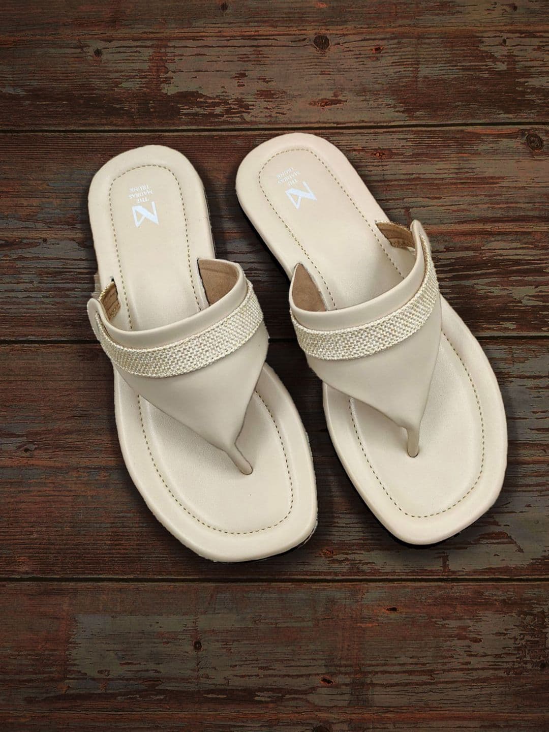 THE MADRAS TRUNK Men Open Toe T-Strap Flats - view 1