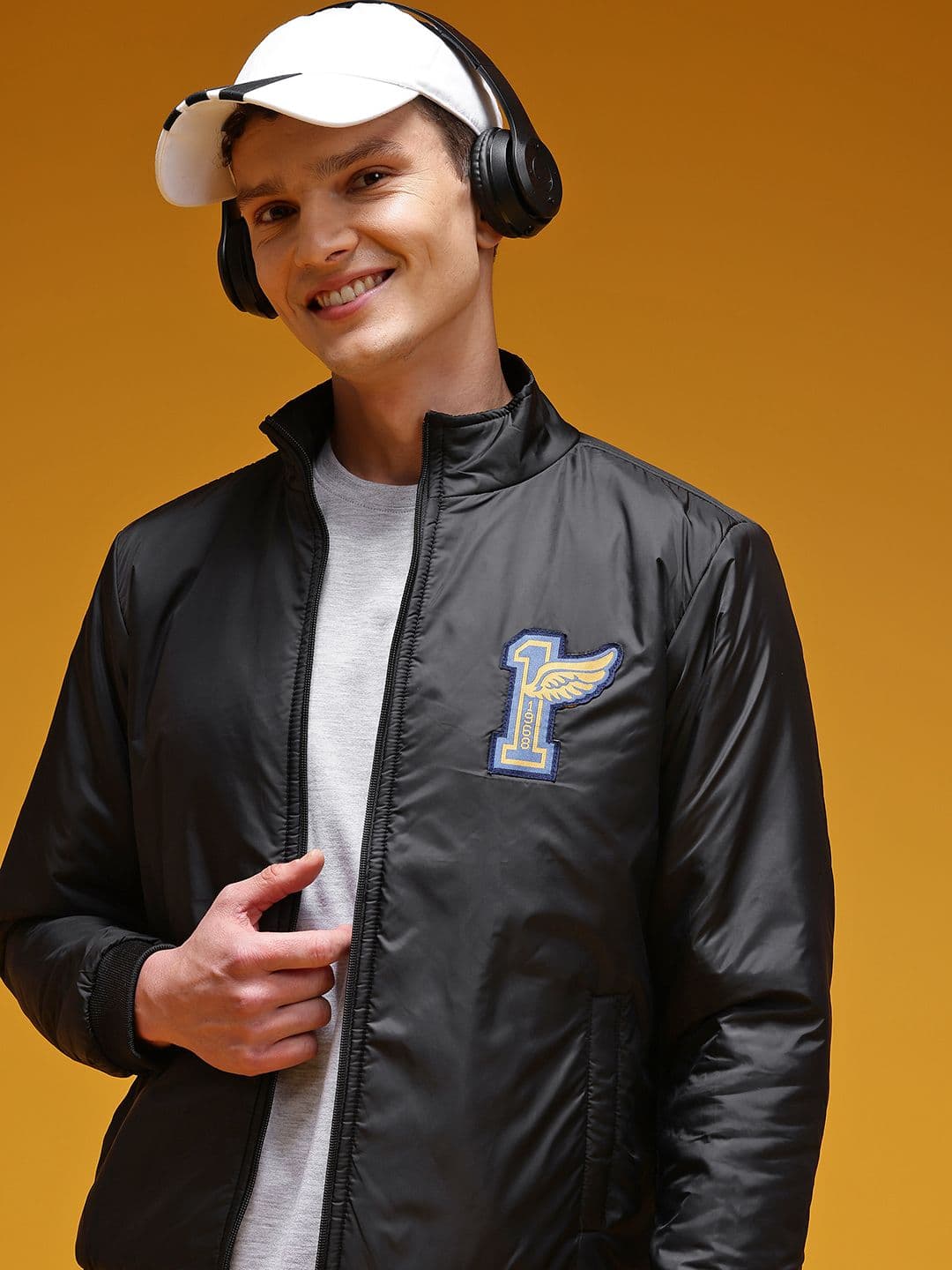 HERE&NOW Applique Bomber Jacket - view 1