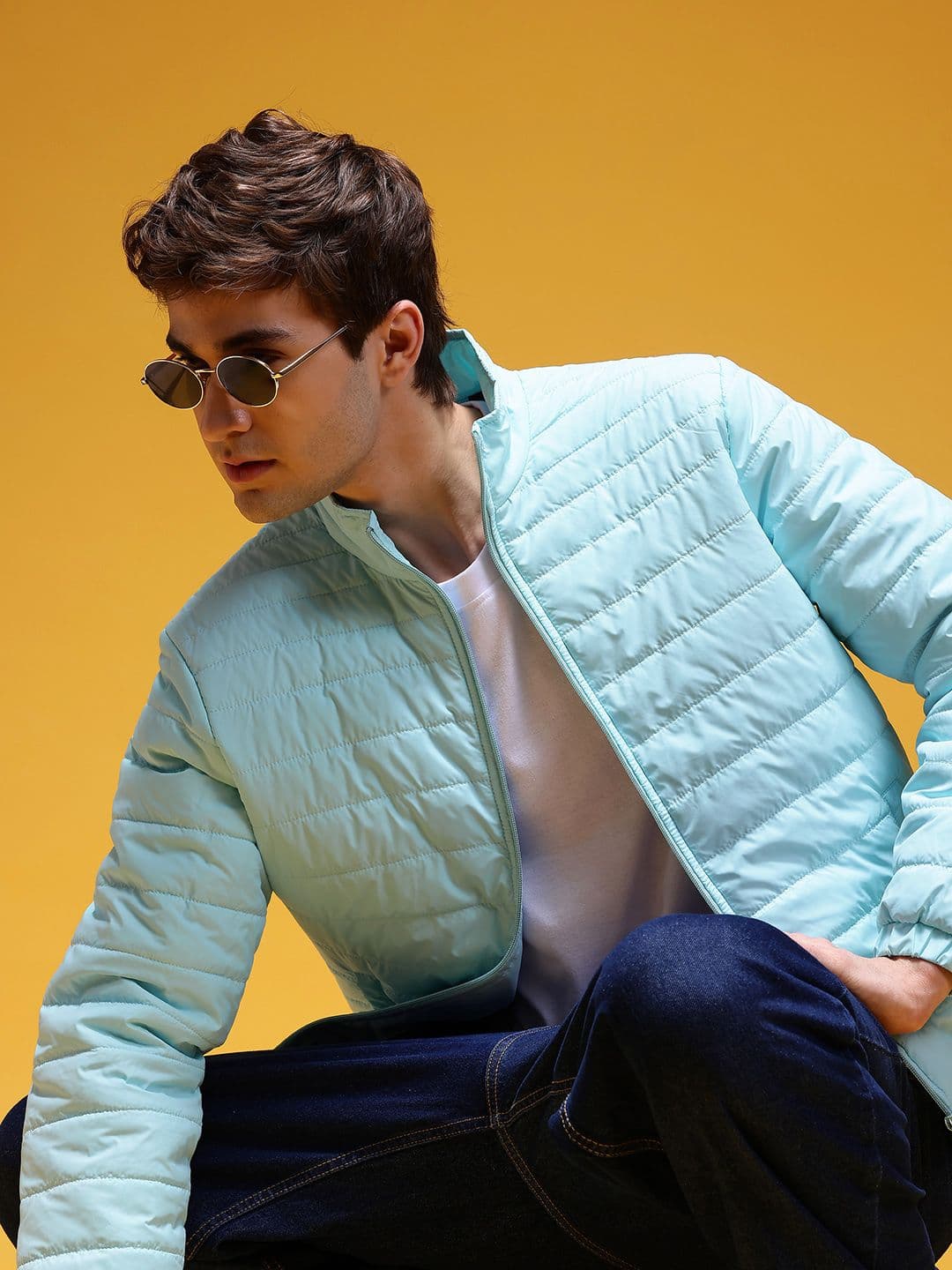 HERE&NOW Mock Collar Padded Jacket - view 1